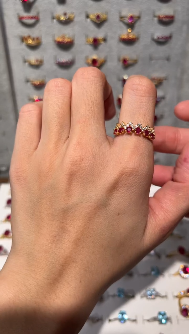 【闪购商品】红宝石戒指银S925镶嵌5645656