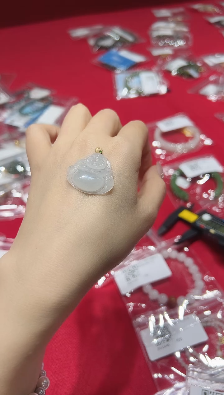 【闪购商品】翡翠颈饰18K金镶嵌gsj5894