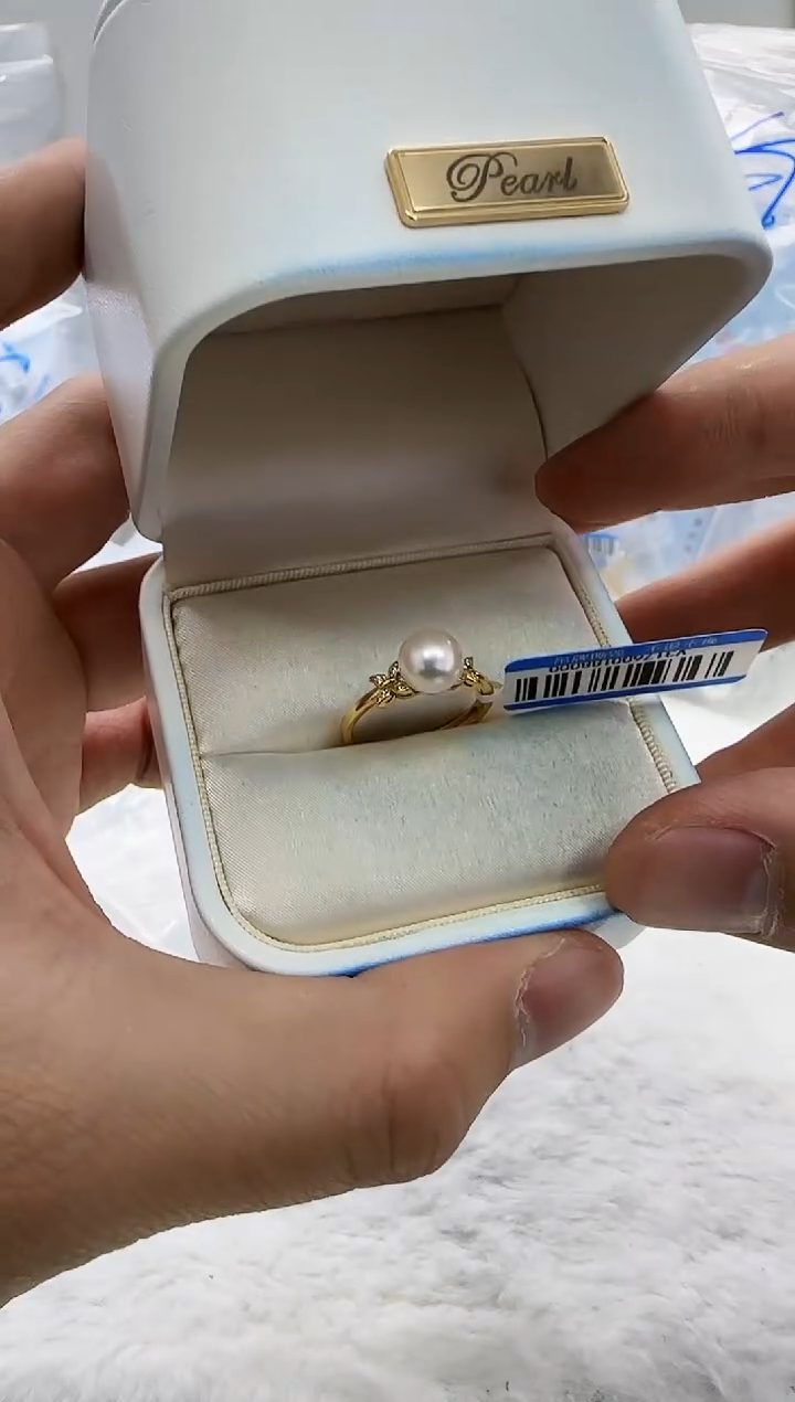 【闪购商品】海水珍珠DA银S925镶嵌珍珠7 v3176