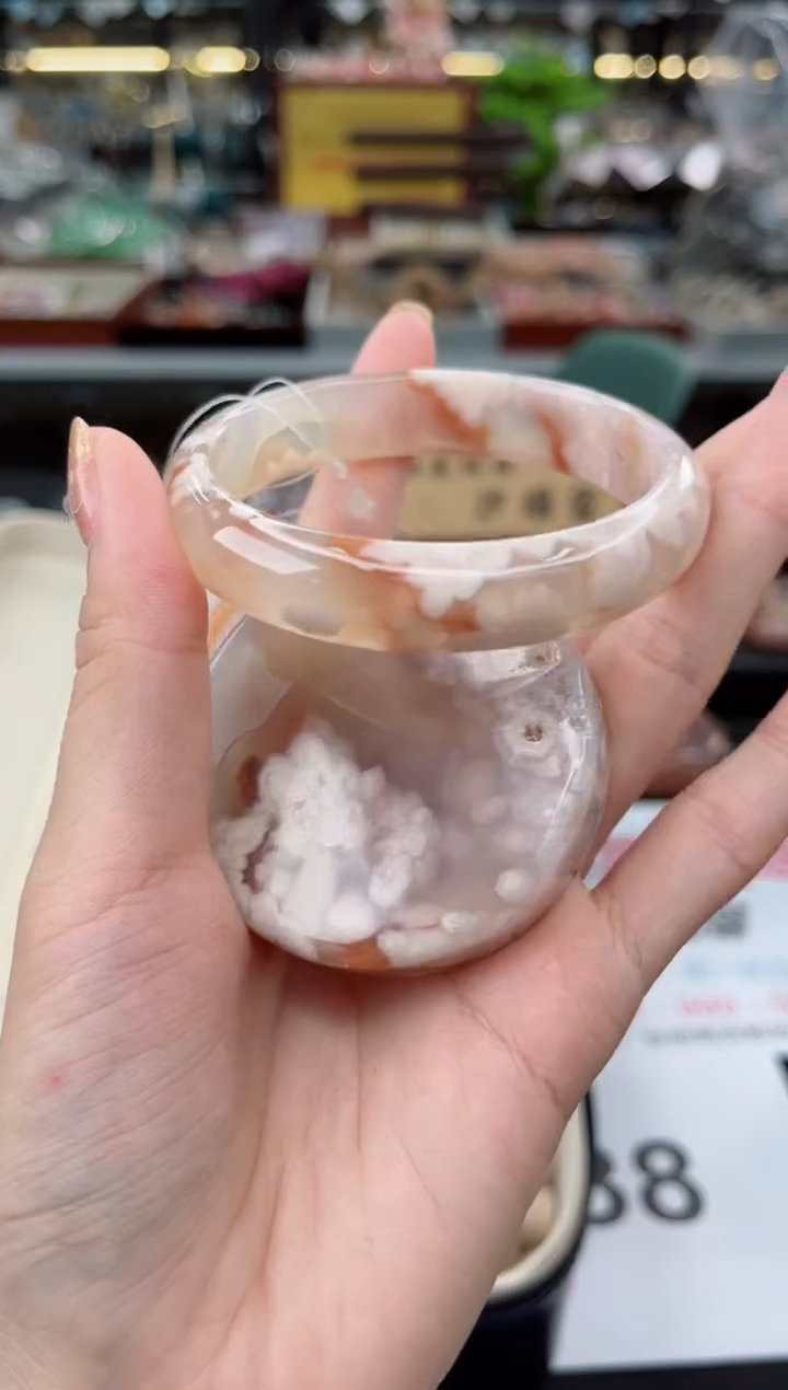 【闪购商品】石英质玉手镯未镶嵌58圈口（赠品镯心）3503655