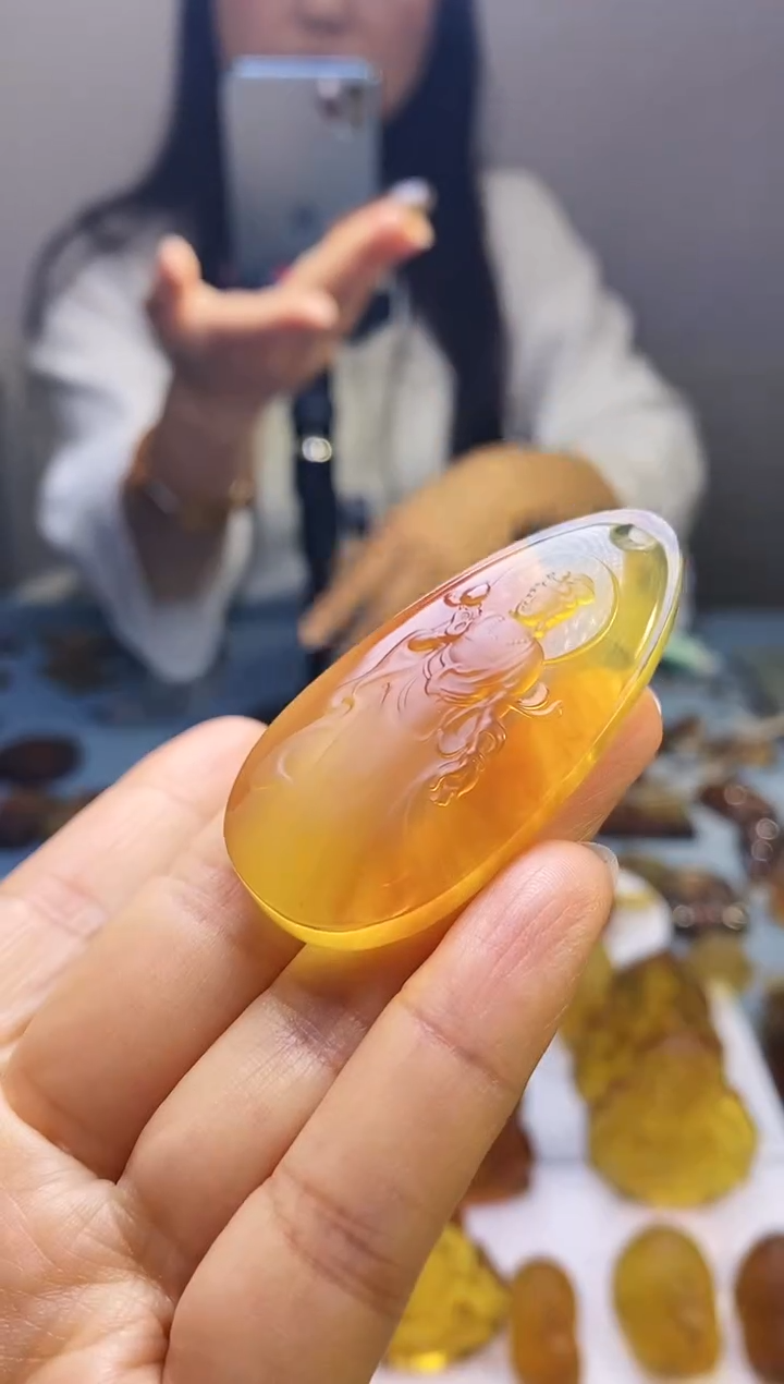 【闪购商品】琥珀颈饰未镶嵌HP96-103（观音）