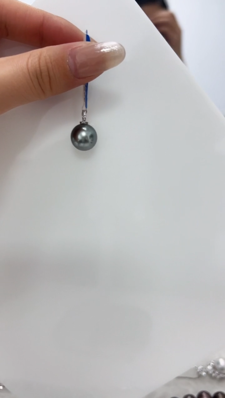 【闪购商品】海水珍珠DA18K金镶嵌v2818 大溪地吊坠 12