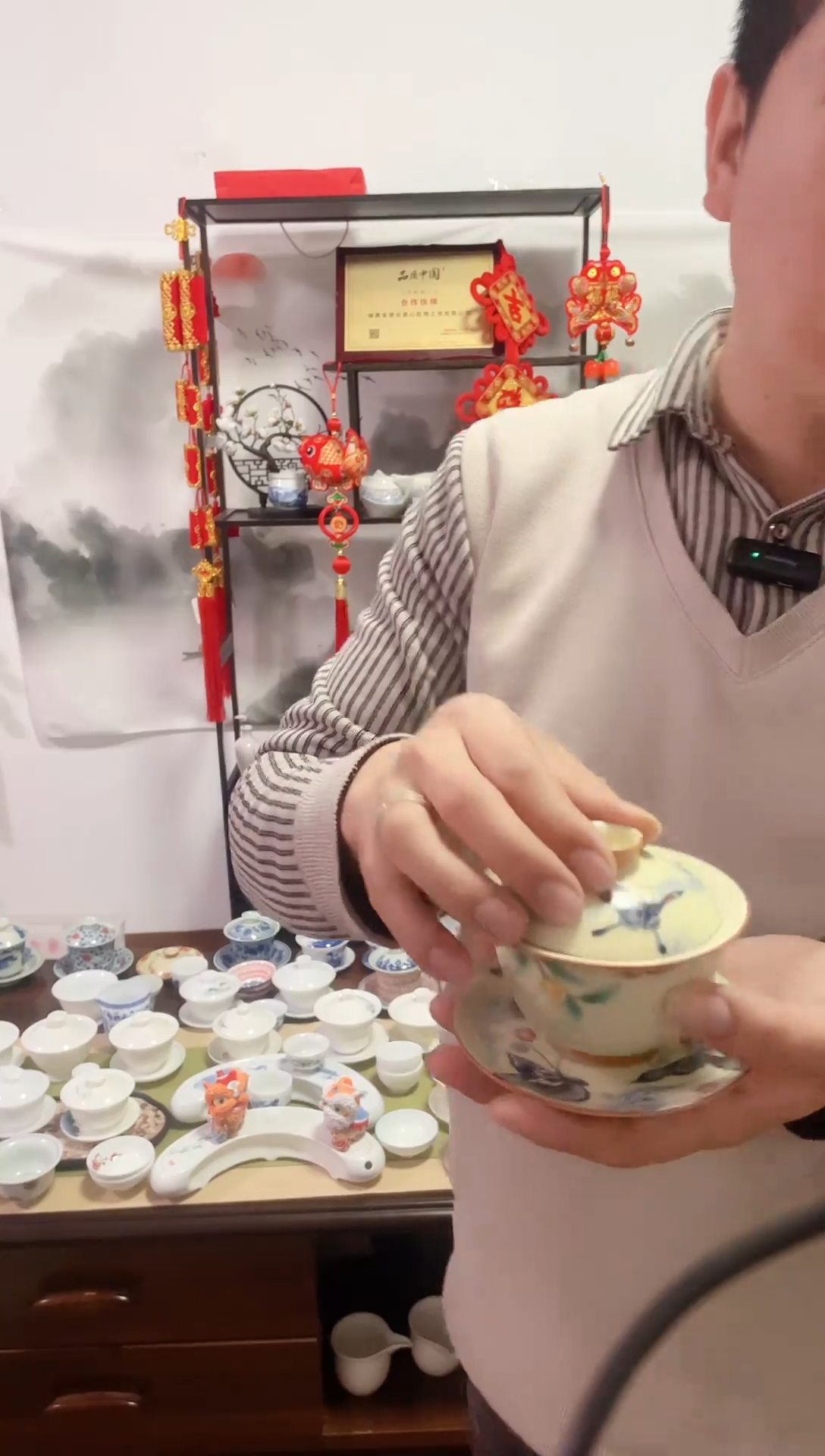 【闪购商品】【瓷心匠物】直播间福利黄汝蝶恋花盖碗