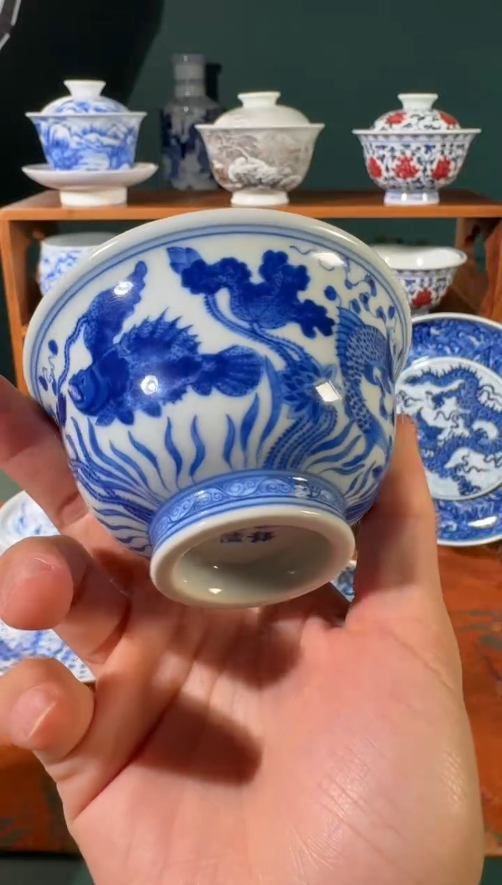 【闪购商品】杯刘建锋窑鱼藻压手