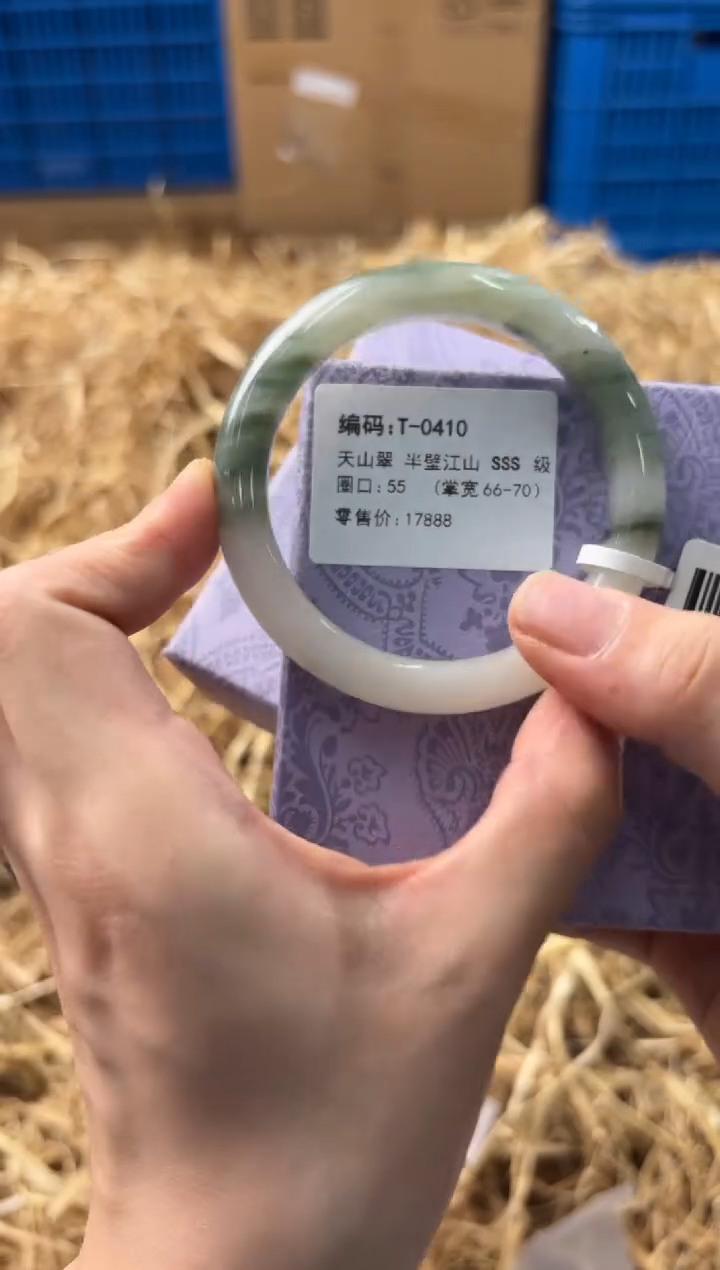 未镶嵌手镯石英质玉T0410