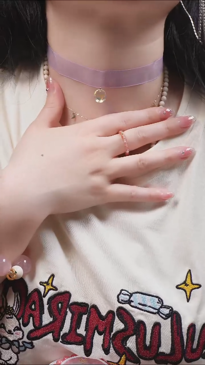 网纱/施华洛世/奇未镶嵌水晶颈链