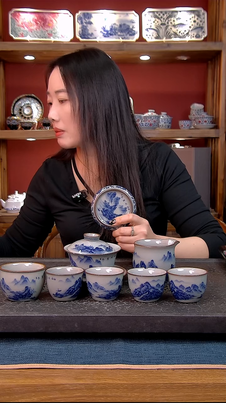 守*?简装家用款8件套 老陶泥开片纹陶瓷茶具