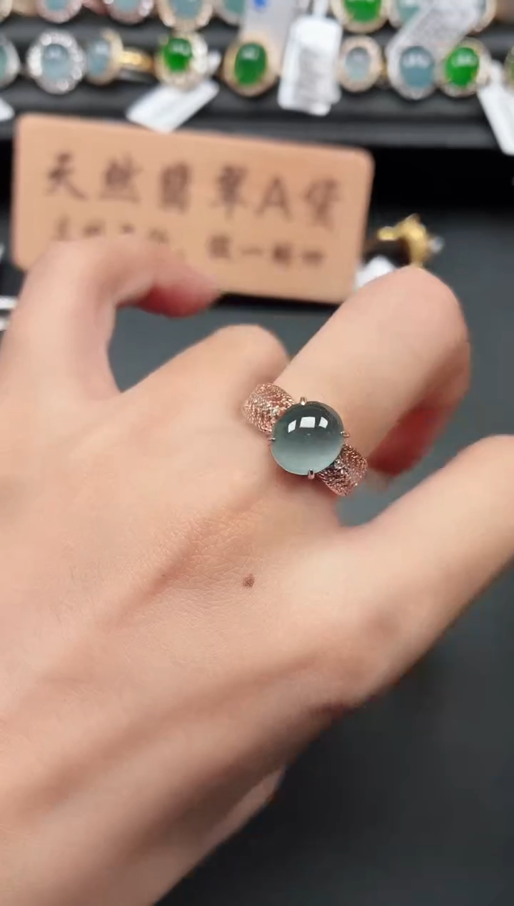 银S925镶嵌戒指翡翠1111111111