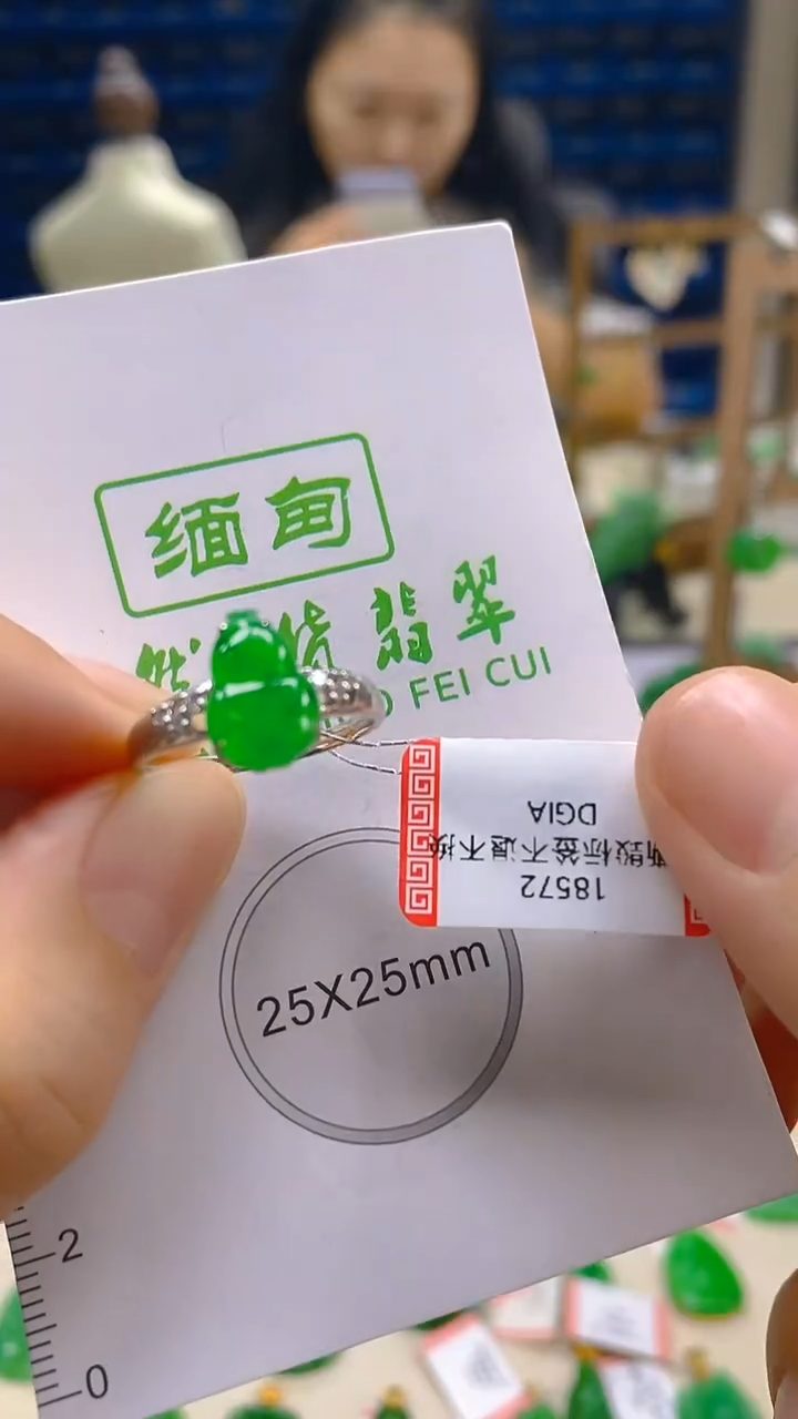 颈饰18K金镶嵌翡翠新号开播 全场乱卖