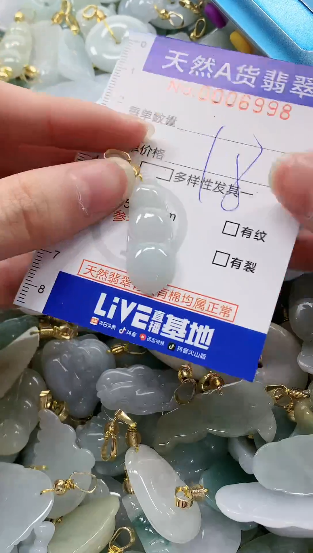 颈饰未镶嵌翡翠纯天然a货翡翠