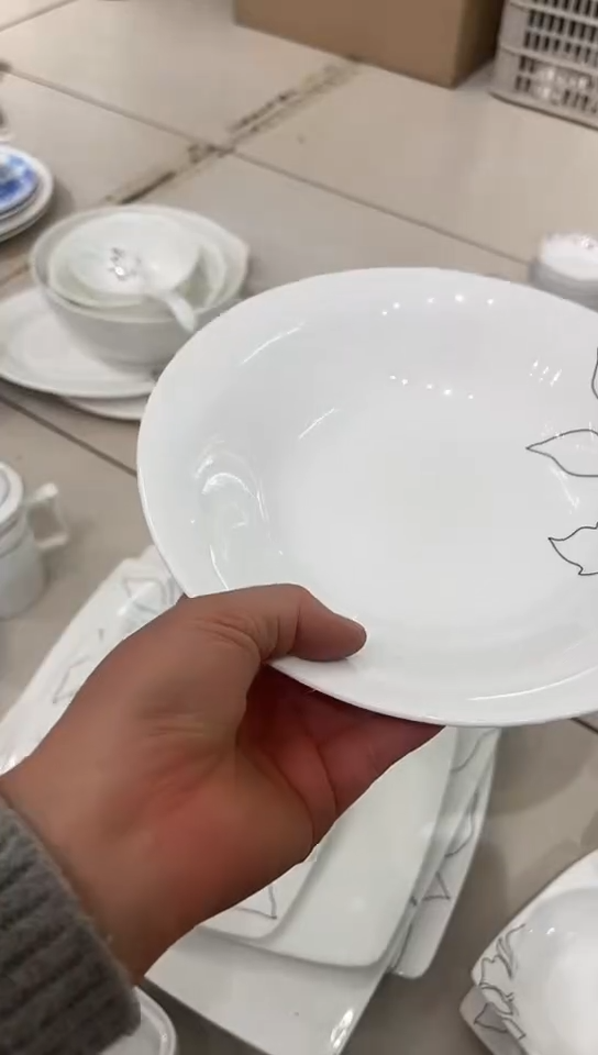 骨瓷异形件椭圆隆达骨瓷