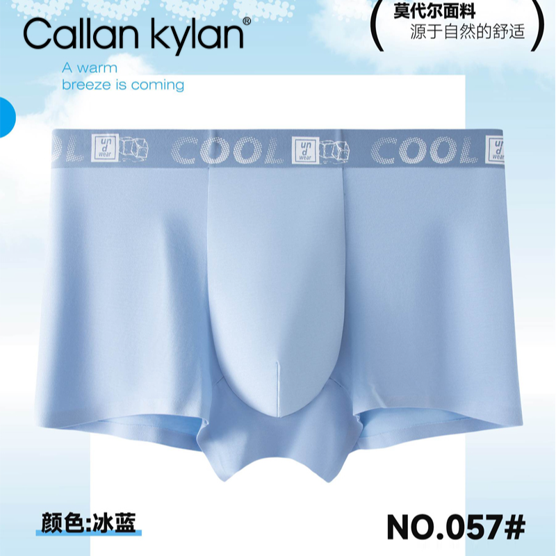 callankylan【潮流款】60支莫代尔薄款抑菌透气无痕平角CK男士内裤