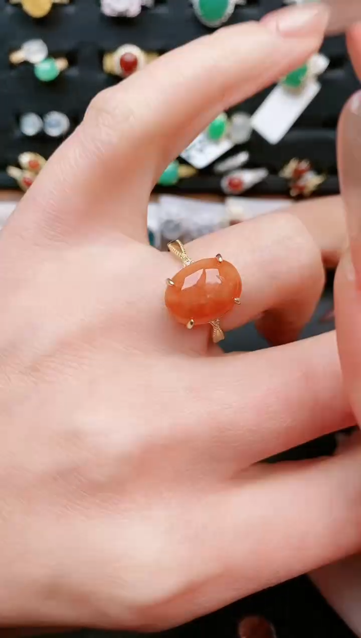 【闪购商品】翡翠戒指银S925镶嵌....