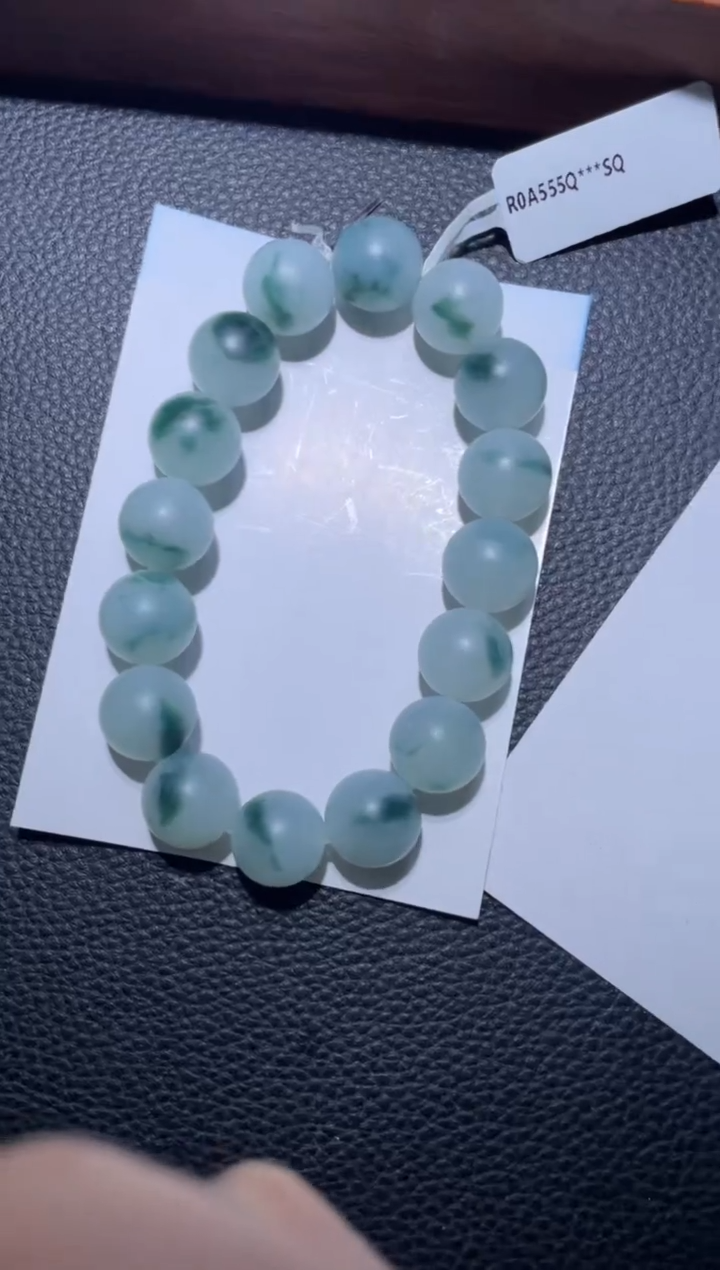 【闪购商品】定制翡翠未镶嵌天然缅甸A货翡翠手串29