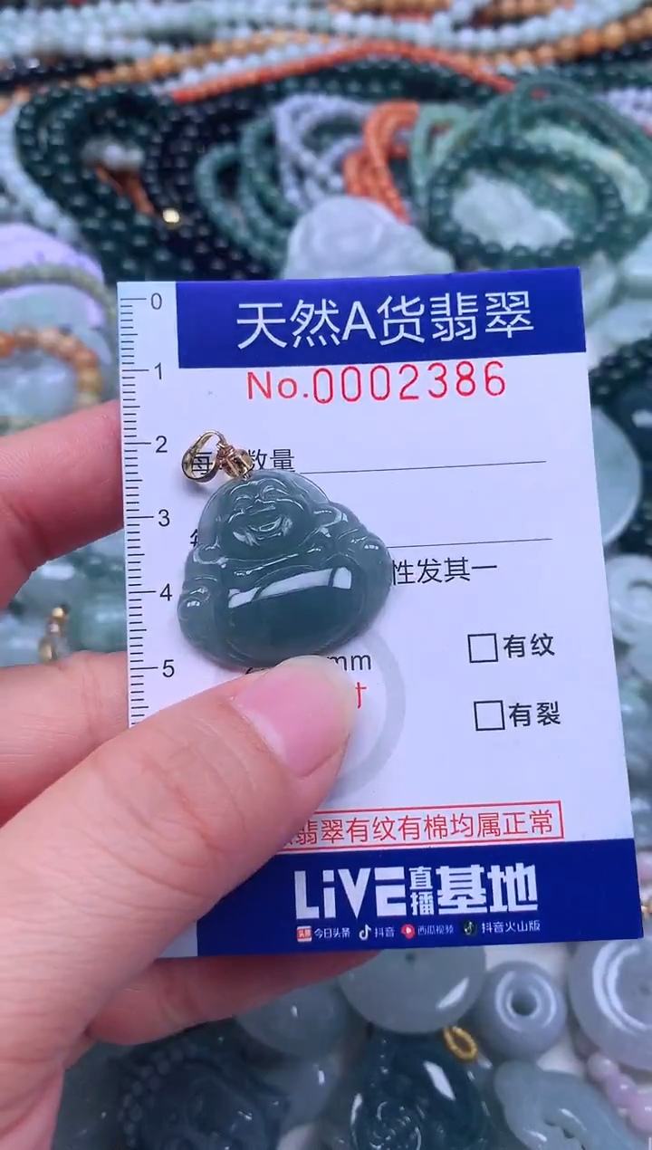 颈饰未镶嵌翡翠天然翡翠