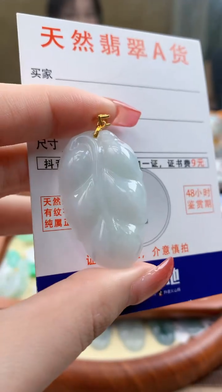 颈饰未镶嵌翡翠天然A货翡翠挂件