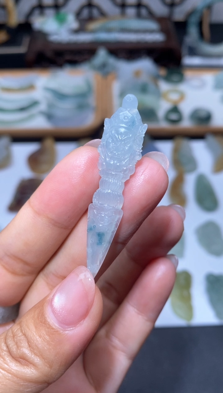 【闪购商品】定制翡翠未镶嵌降魔杵