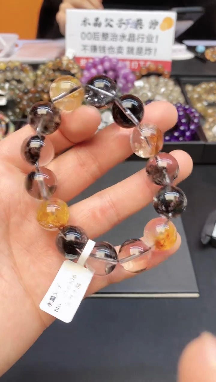 【闪购商品】水晶手串未镶嵌37 彩闪灵 15mm