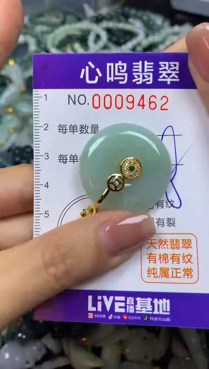 翡翠未镶嵌颈饰闪购009462