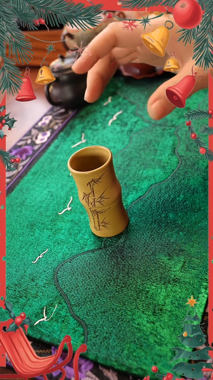 茶壶紫砂段泥竹节杯