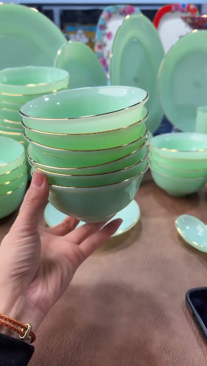 玉瓷4.5英寸饭碗6个