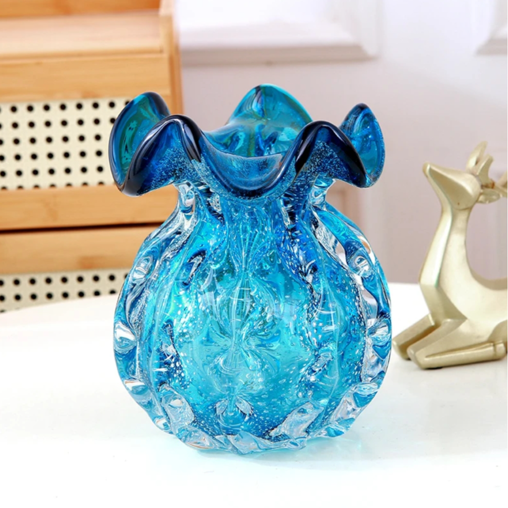 蓝色琉璃钱袋子海洋系列