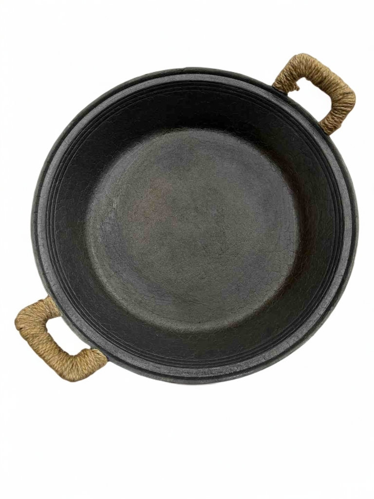 匠祥德旺老式传统生铁烙饼锅双耳铸铁加厚无涂层煎锅