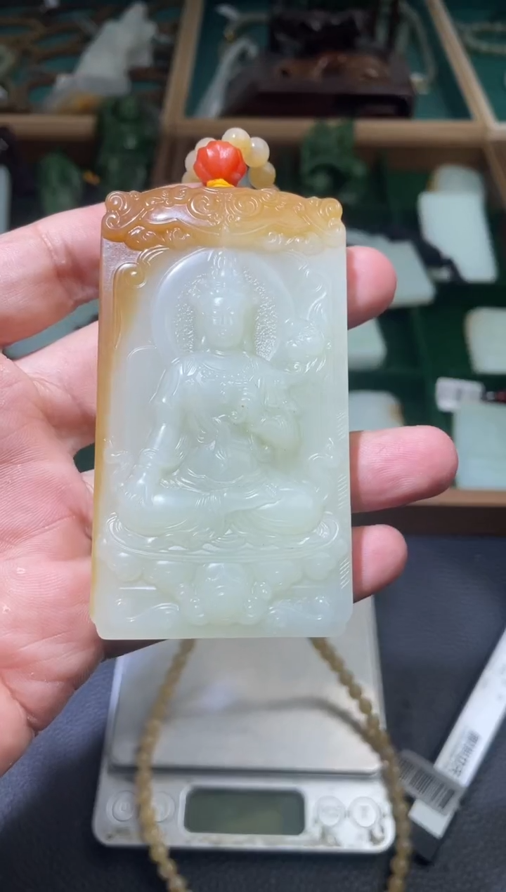 定制和田玉观音 