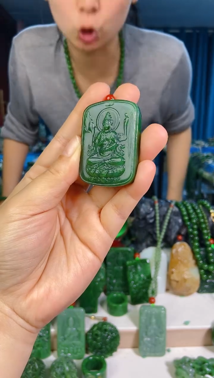 和田玉未镶嵌挂件1