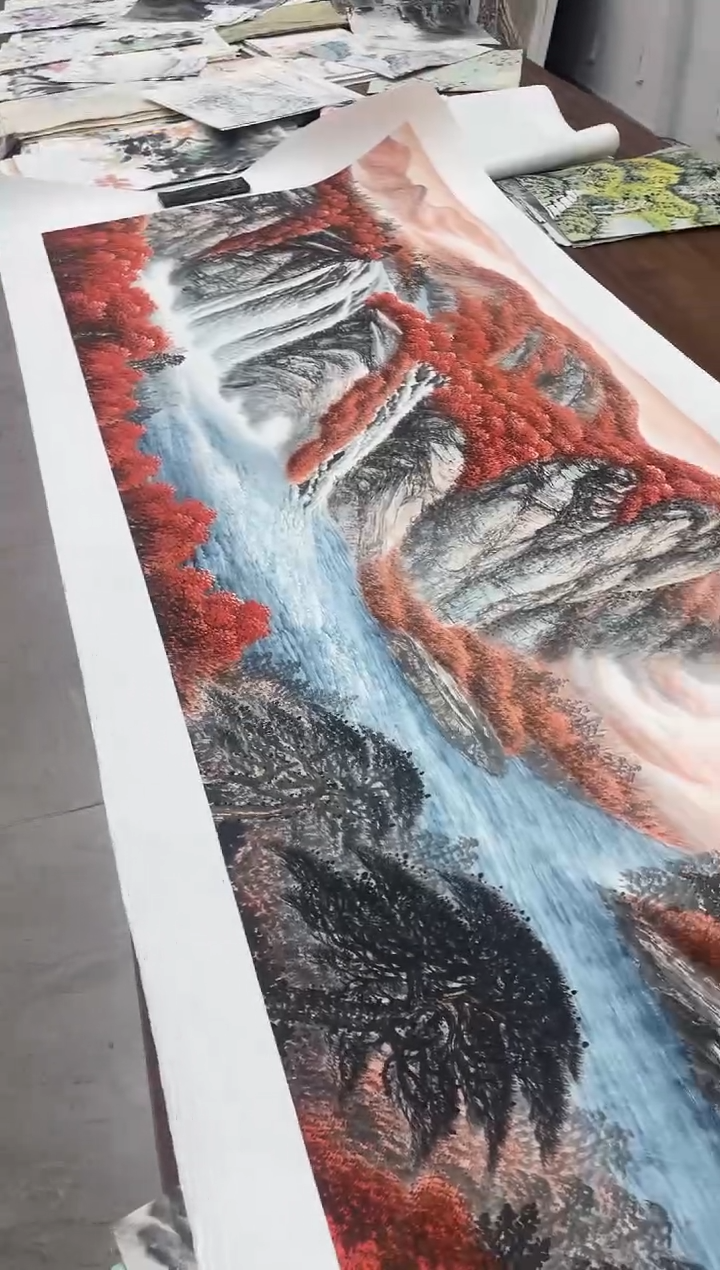 国画志川专属链接-赤韵山河