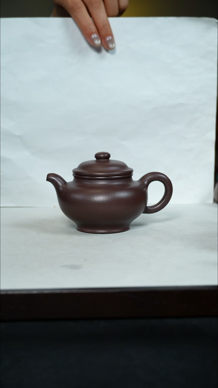 茶壶紫砂天青泥掇只150cc 全手工
