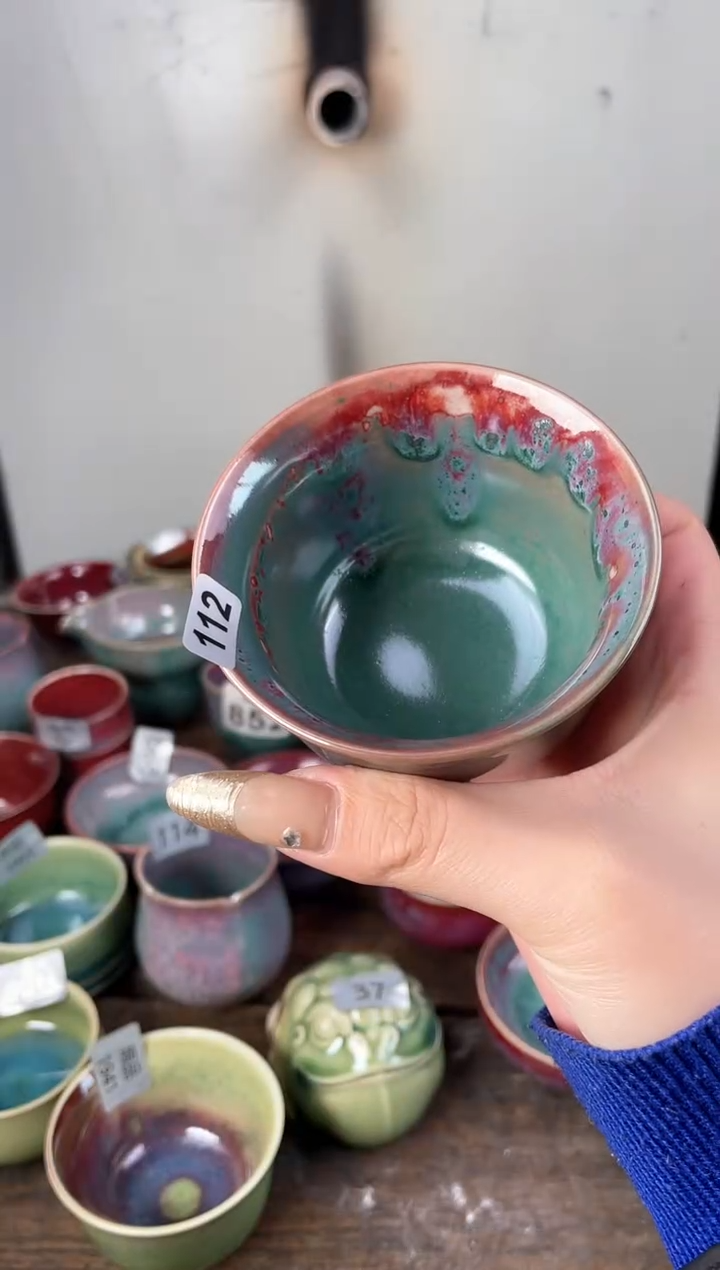 【闪购商品】摆件钧瓷手工茶器窑变