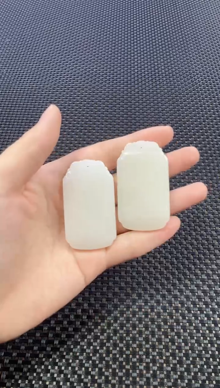 【闪购商品】和田玉挂件未镶嵌羊脂白玉无事牌（多样性发一件）