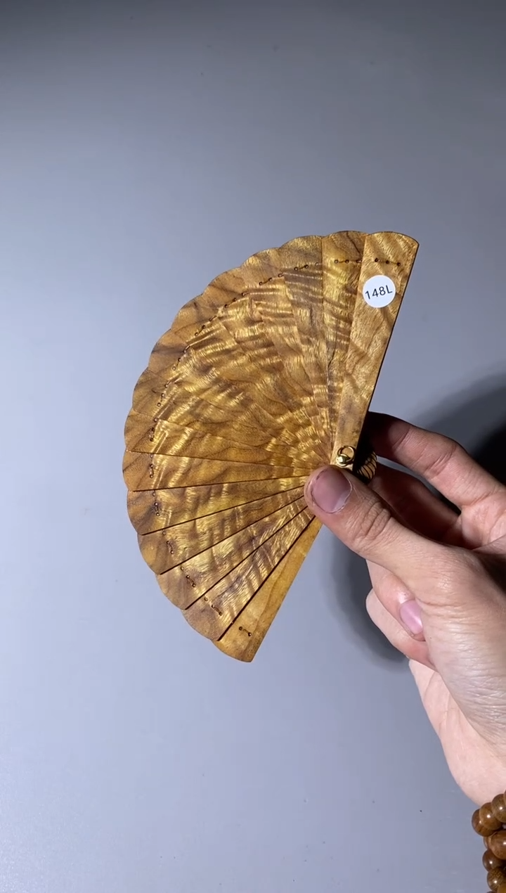 【闪购商品】金丝楠148号10cm金丝楠迷你扇