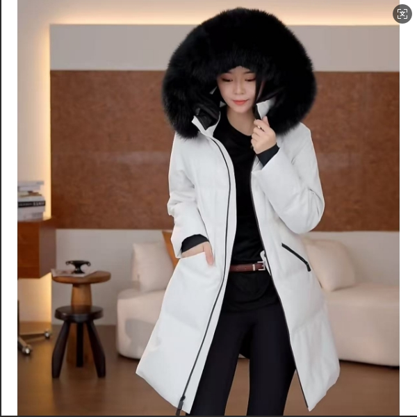 25年秋冬新款连帽轻户外~巨显腿长~95鹅绒羽绒服女款25376