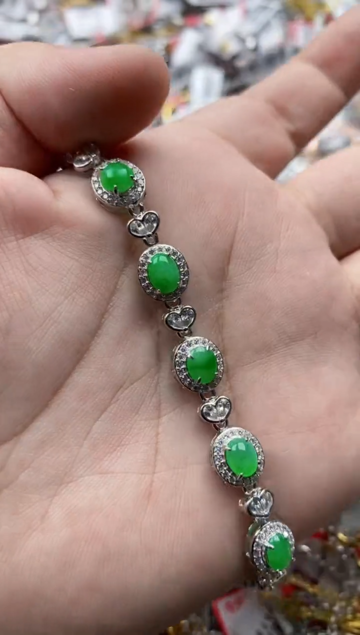 【闪购商品】翡翠戒指银S925镶嵌111111---10