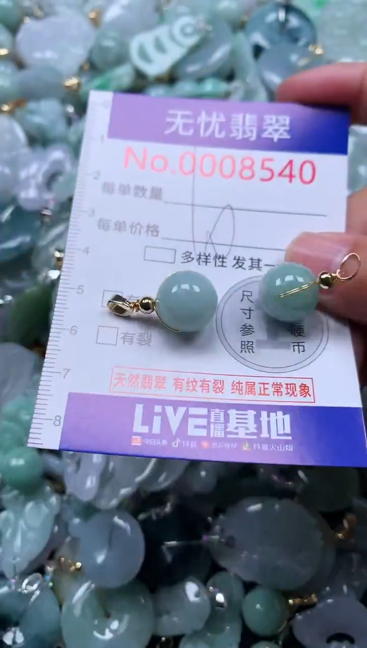 颈饰未镶嵌翡翠8540