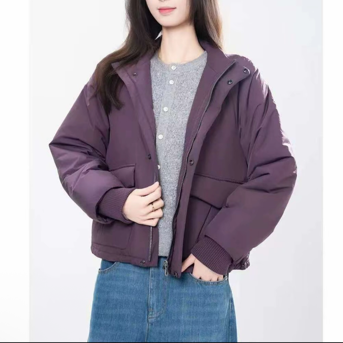 AMASS/阿玛施冬季百搭新雪丽优雅百搭棉服外套女540051