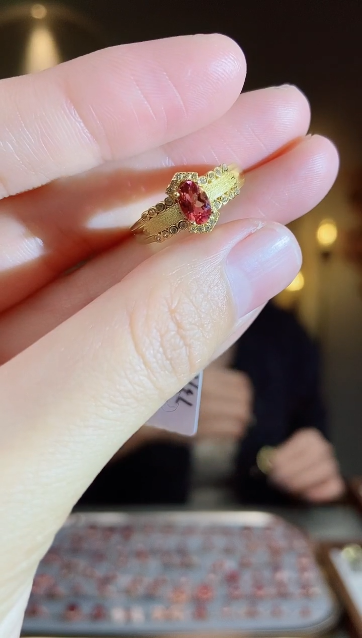 银S925镶嵌手饰碧玺手饰