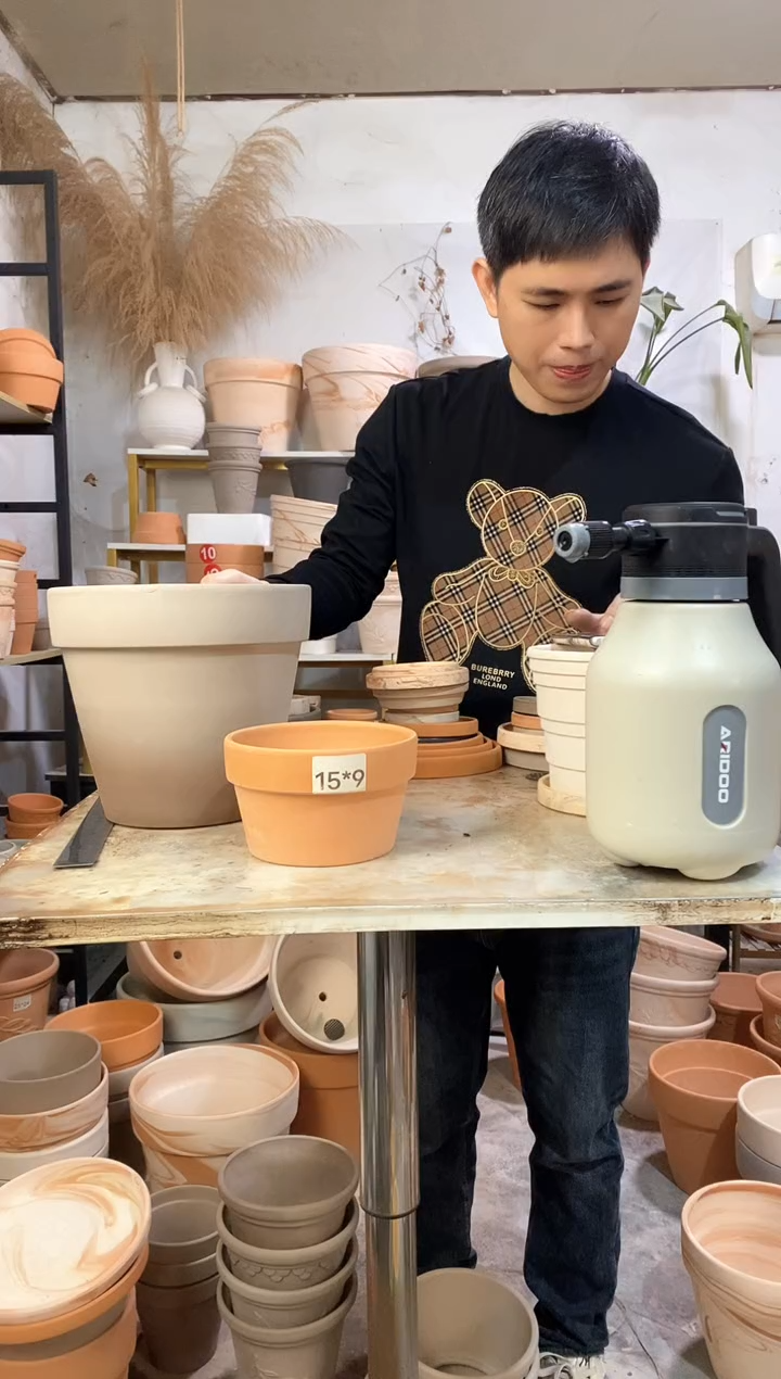 15*9红陶矮盆 3盆无托