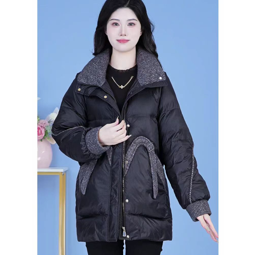 2024年秋冬季新款法式高级感棉服女小个子加厚防风保暖中长款外套