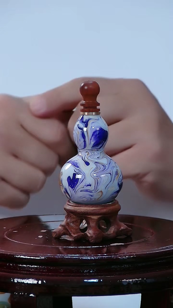 藤大* 圆木塞葫芦把件992