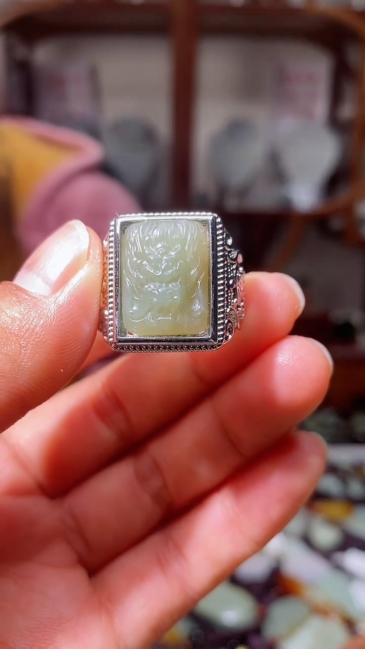 【闪购商品】和田玉戒指未镶嵌1