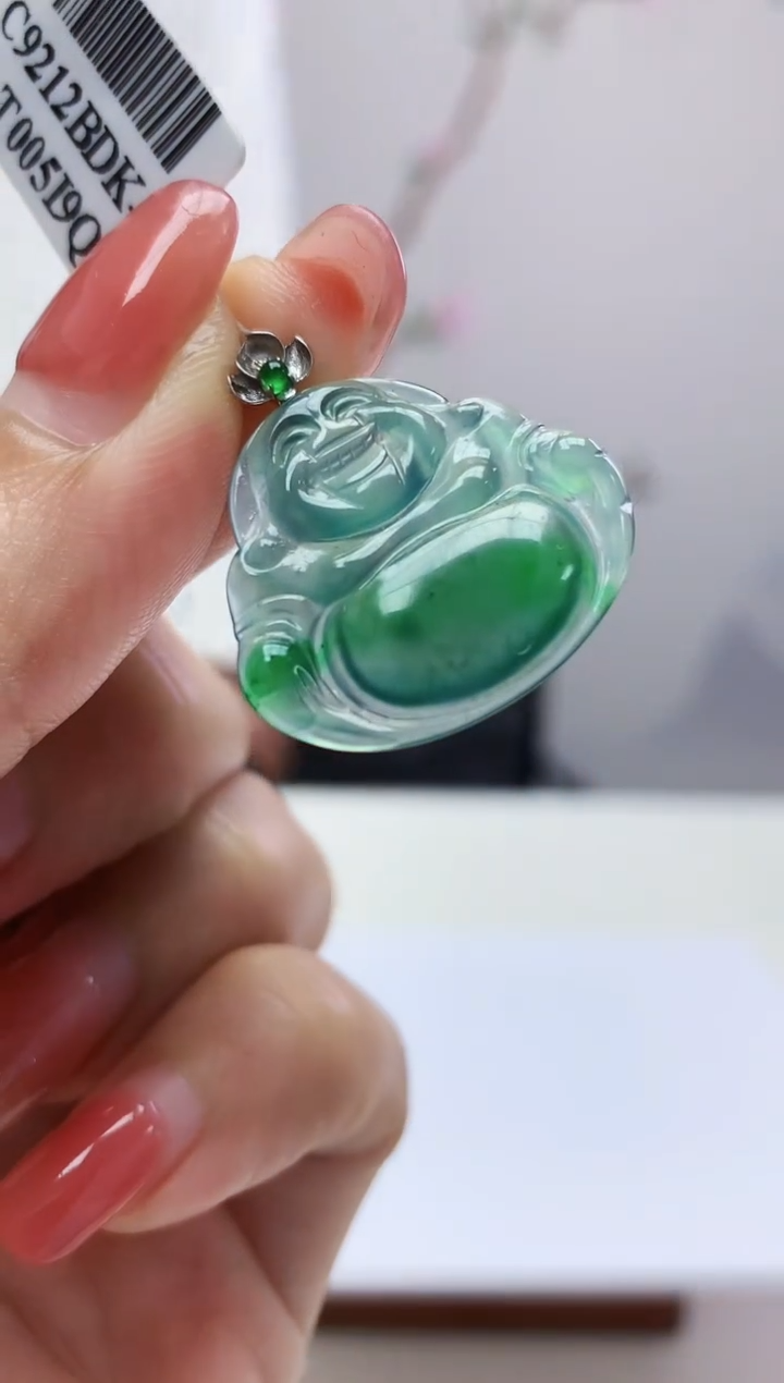 定制翡翠未镶嵌003xm-毛货佛公30赠金扣