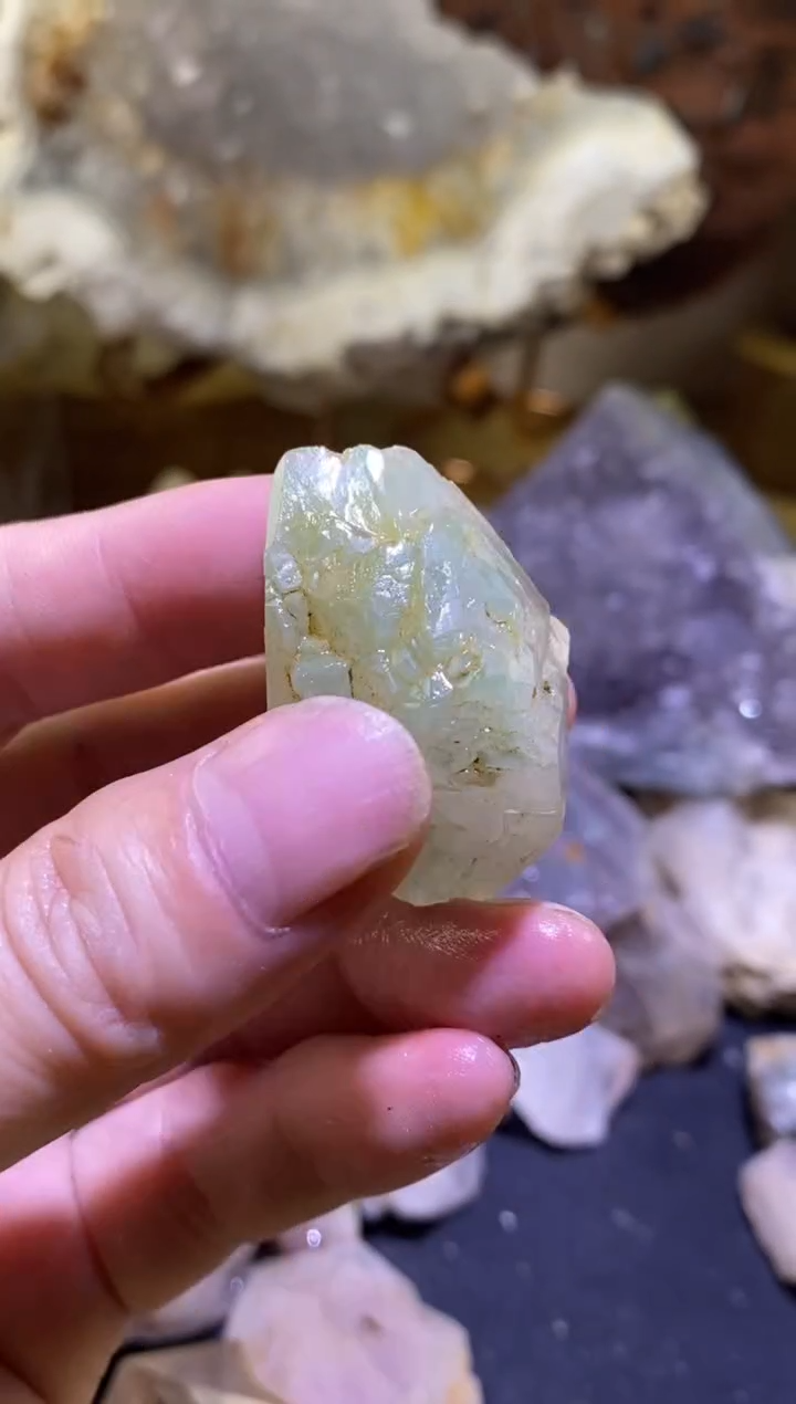 未镶嵌珠宝半成品水晶120号绿幽灵+四川美姑超七花园水晶