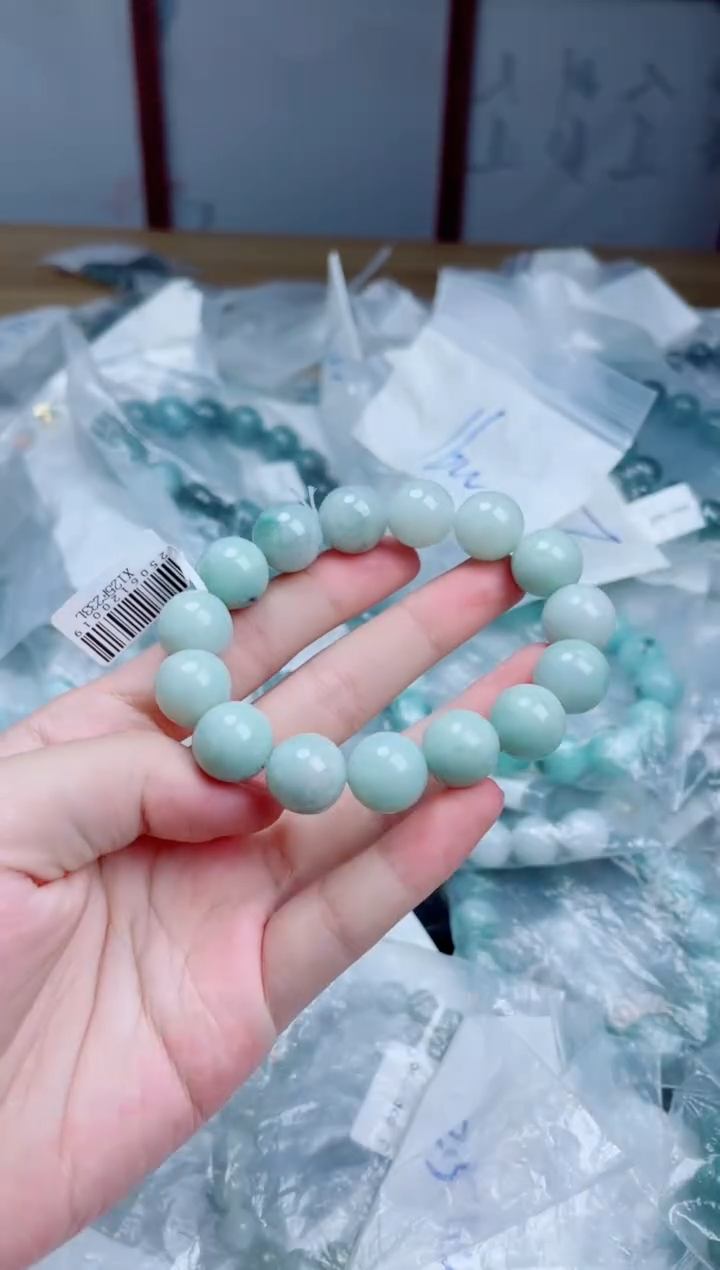 未镶嵌手链翡翠珠串