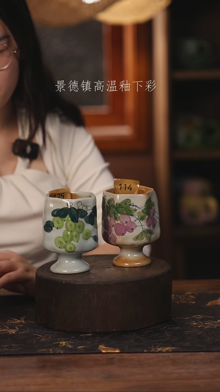 陶瓷景德镇高温釉下手绘陶瓷