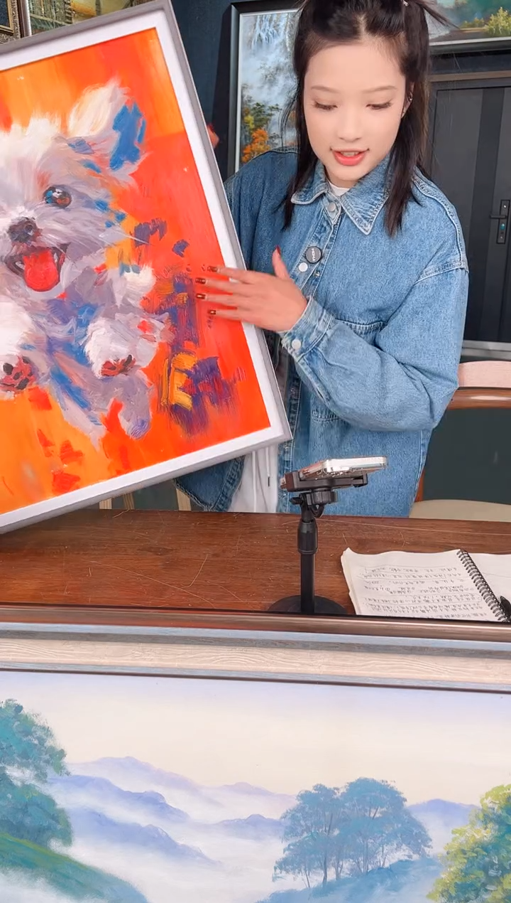 【闪购商品】油画18号 50*60 狗-手绘油画