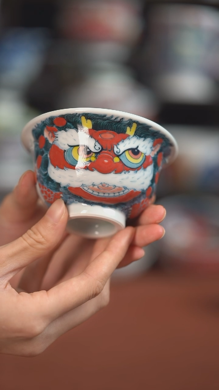 老师作品  醒狮压手杯（宠粉福利）