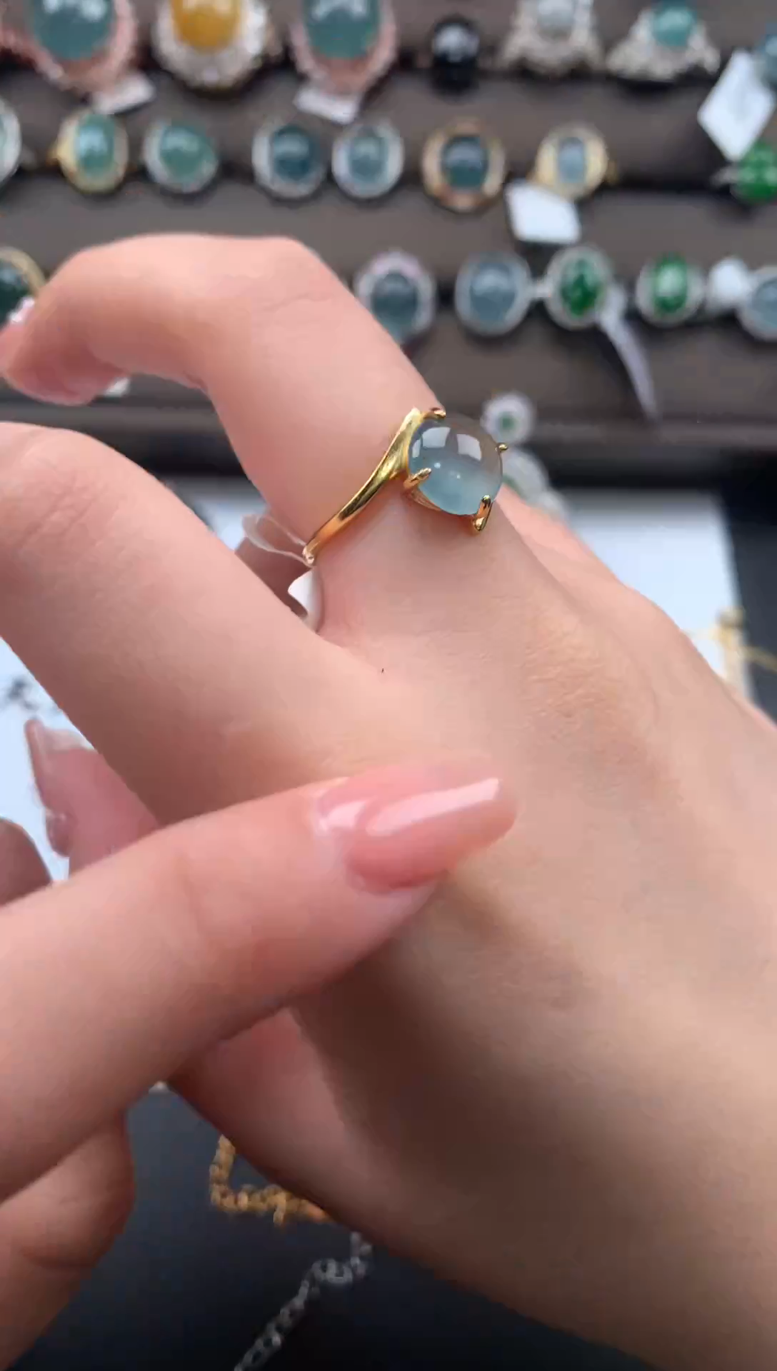 【闪购商品】翡翠戒指银S925镶嵌32133123313